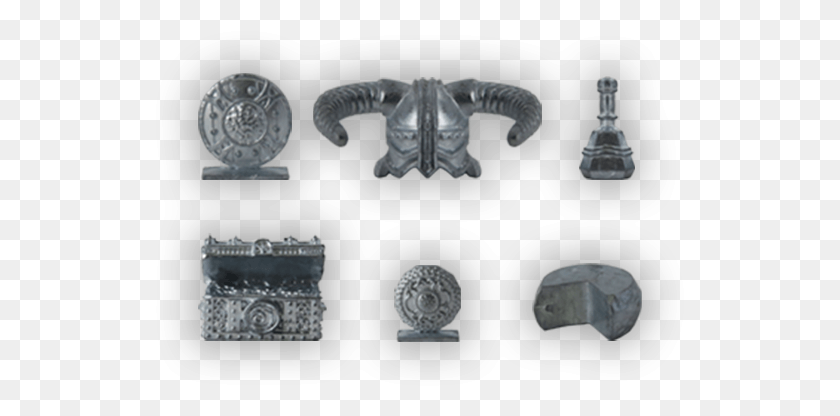 529x356 Monopoly Skyrim Edition Skyrim Monopoly Game Pieces, Buckle, Rug, Bronze HD PNG Download