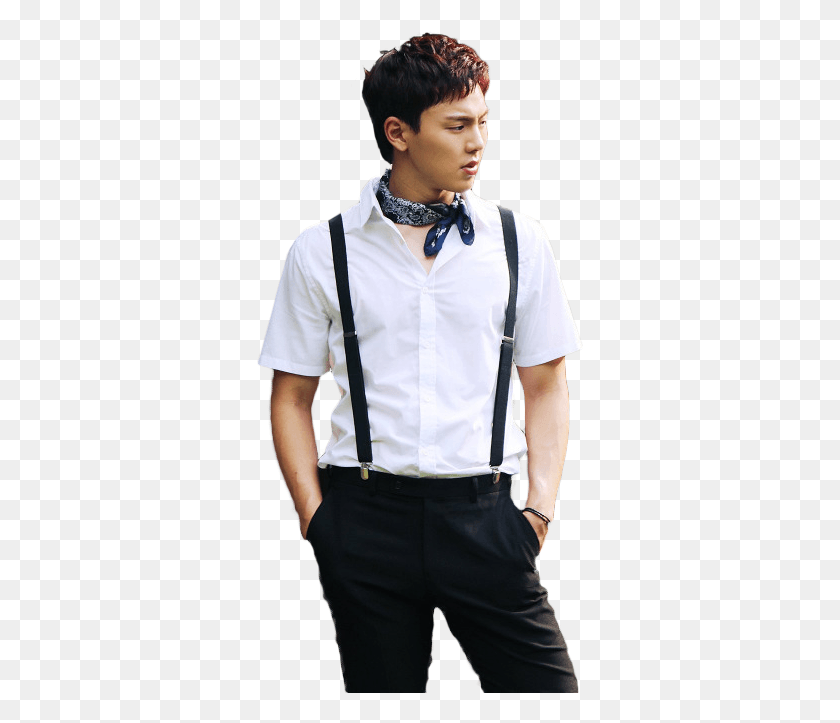 329x663 Monsta X 2017 Monsta X Monstax Monsta X Hyungwon Standing, Person, Human, Suspenders HD PNG Download