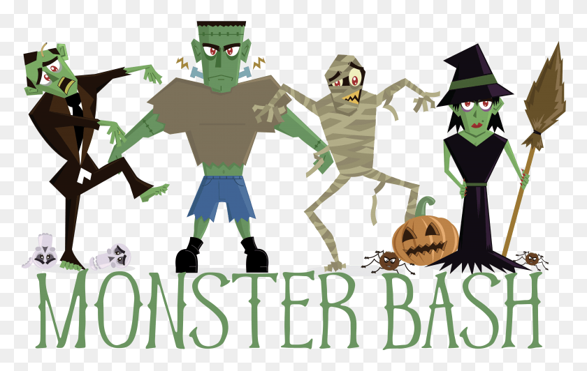 4852x2940 Monster Bash Canceled Cartoon, Toy, Poster, Advertisement Descargar Hd Png