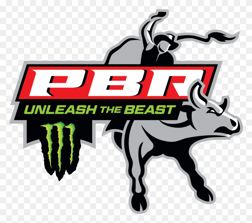 939x826 Monster Energy Buck Off En El Jardín Pbr Unleash The Beast Logo, Texto, Animal, Mamífero Hd Png