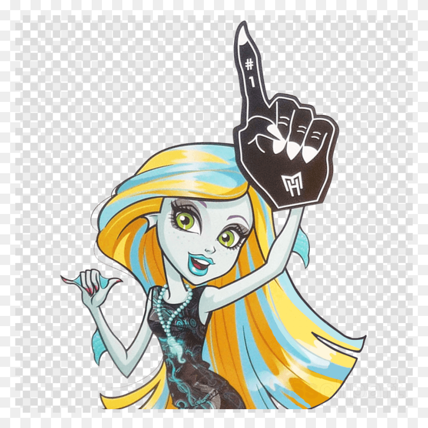 900x900 Monster High Lagoona Blue Clipart Frankie Stein Monster Off Button Icon, Collage, Poster, Advertisement HD PNG Download