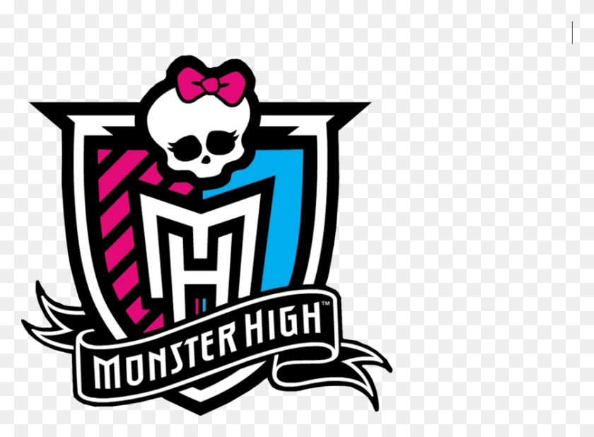 838x600 Descargar Pngmonster High Logo Mattel Monster High Logo, Símbolo, Emblema, Marca Registrada Hd Png