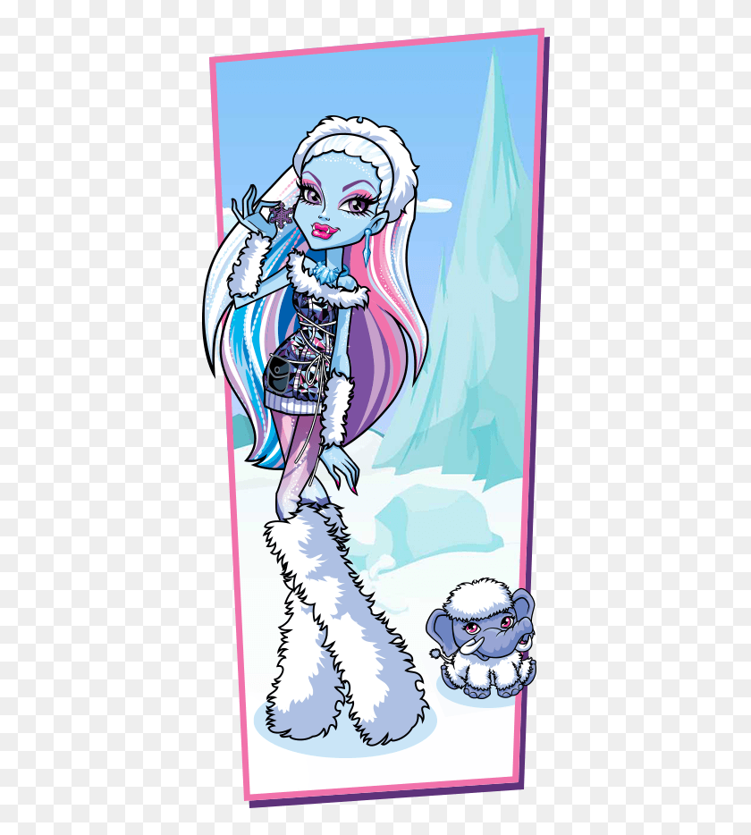 390x874 Monster High Monster Yeti Girl, Comics, Book, Manga HD PNG Download