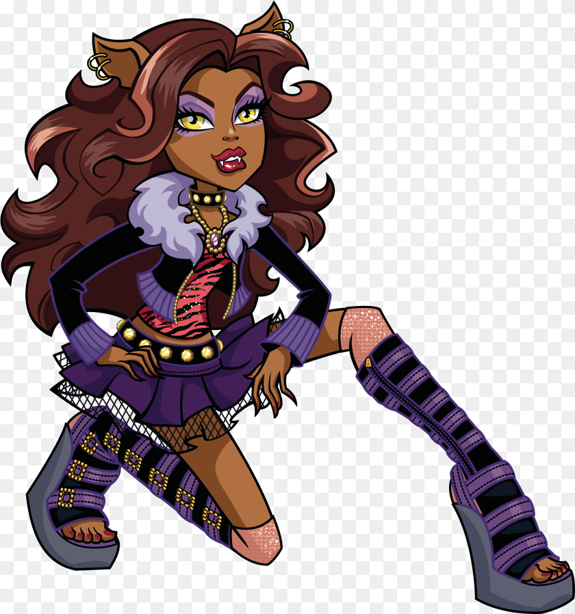 2803x2992 Monster High Render By Bloomsama Clawdeen, Book, Comics, Publication, Person Clipart PNG