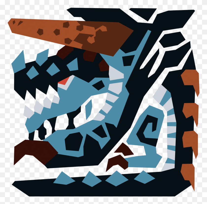 1223x1205 Monster Hunter Gogmazios Icon Monster Hunter Gogmazios Icon, Graphics, Modern Art HD PNG Download