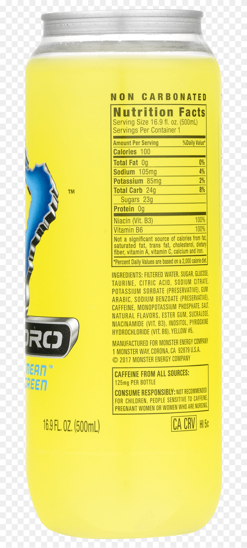 671x1801 Monster Hydro Nutrition Facts, Logo, Symbol, Trademark Descargar Hd Png