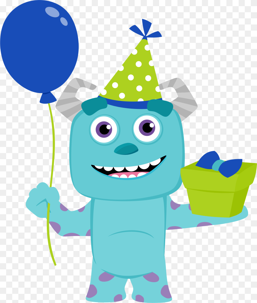 Monster Inc, Clothing, Hat, Balloon, Baby Sticker PNG
