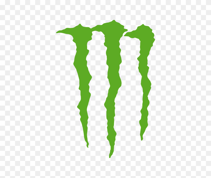 Monster Logo, Green Sticker PNG