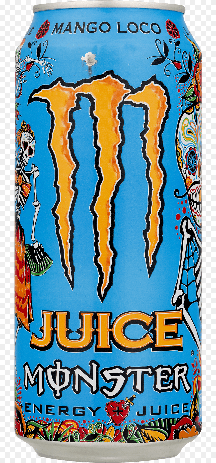 731x1801 Monster Mango Loco, Alcohol, Beer, Beverage, Tin Sticker PNG