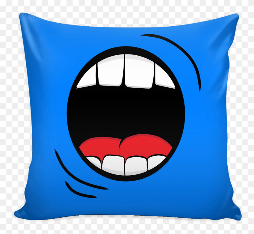 902x826 Monster Mouth Halloween Pillow Case Cover Design, Cushion, Hand HD PNG Download