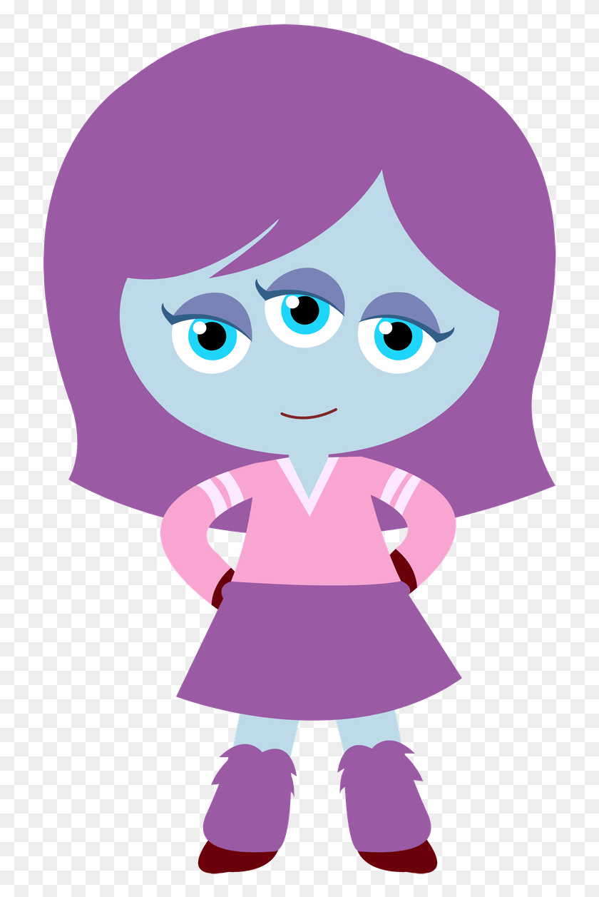 725x1197 Monster S Monster Party Monsters Inc University Clipart Monster High Minus, Head, Purple, Clothing HD PNG Download