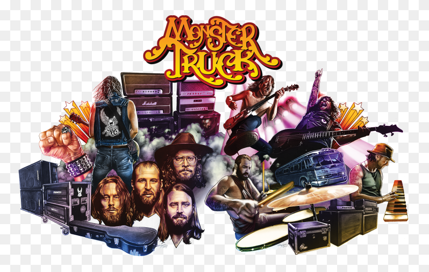 780x474 Monster Truck Album Cover Monster Truck True Rockers, Person, Human, Poster HD PNG Download