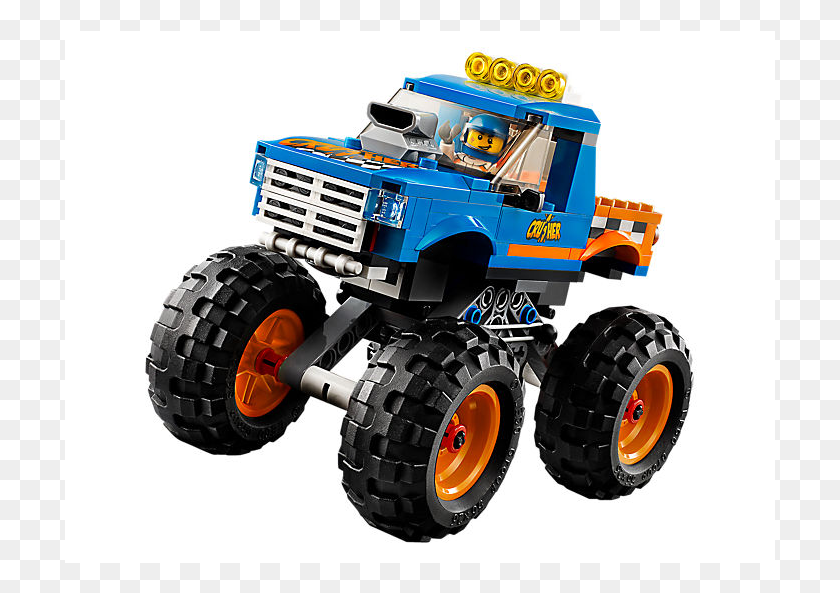 711x533 Monster Truck Lego Crusher Monster Truck, Vehicle, Transportation, Tire HD PNG Download