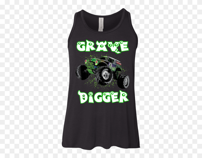 333x599 Футболка Monster Truck Grave Green Digger Racing Gift Monster Truck, Одежда, Одежда, Колесо Hd Png Скачать