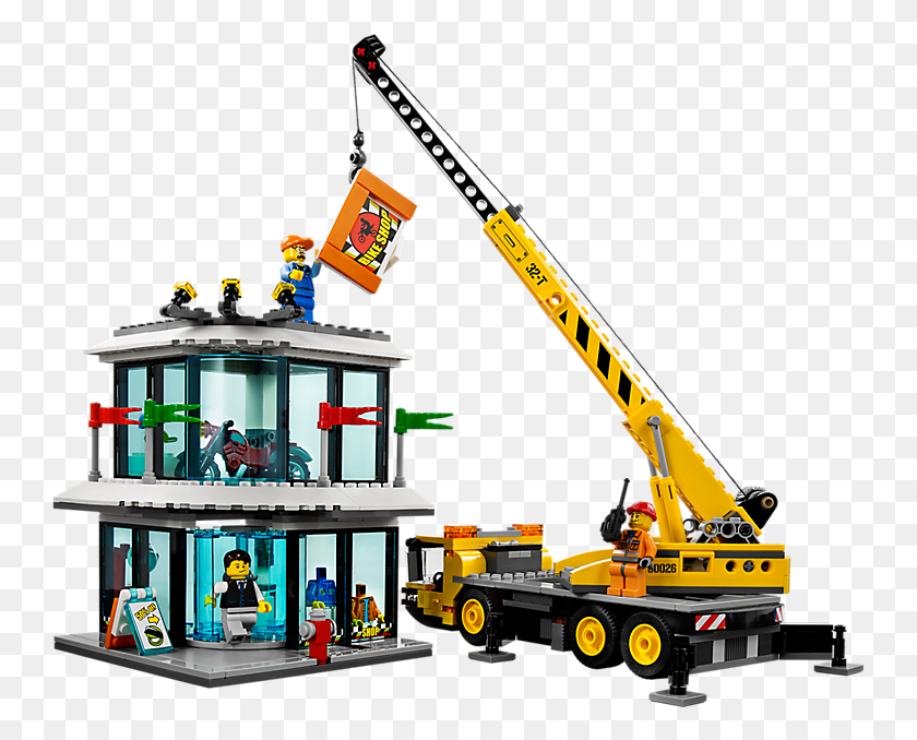 745x618 Monster Truck Transporter Archives Lego City 2018 Summer Sets, Construction Crane, Vehicle, Transportation HD PNG Download