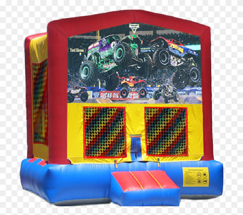 709x685 Monster Trucks Modular Bounce House Ben 10 Bounce House, Inflatable, Indoor Play Area HD PNG Download