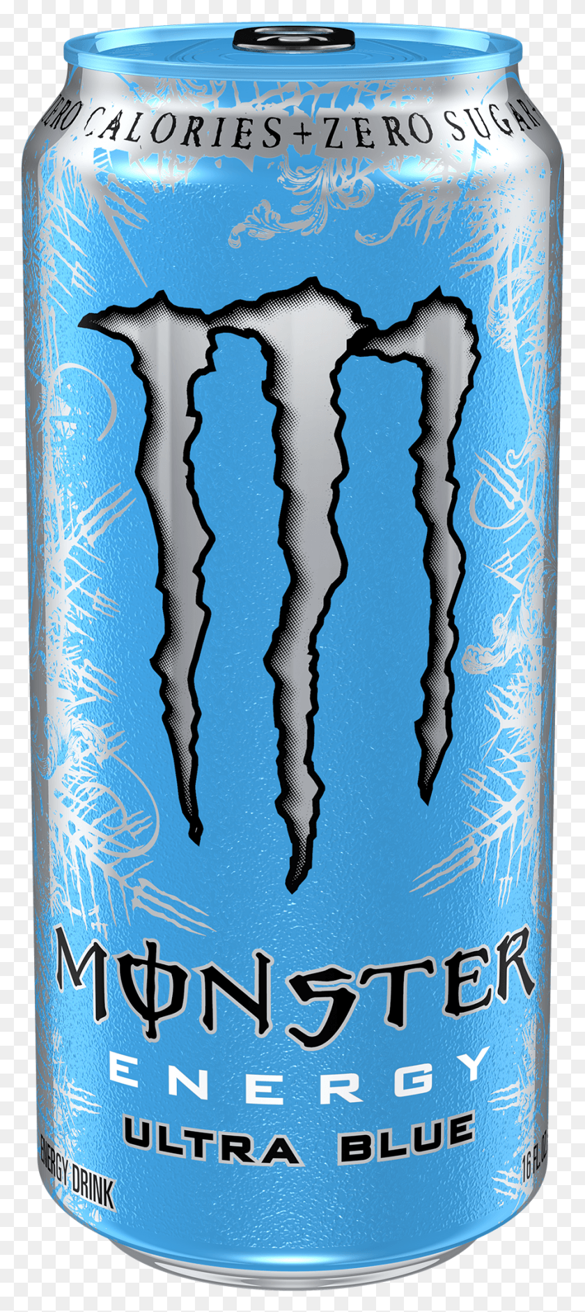 895x2091 Monster Ultra Energy Drink Blue 16 Fl Oz 4 Count Monster Energy Ultra Sunrise, Text, Bottle, Jar HD PNG Download