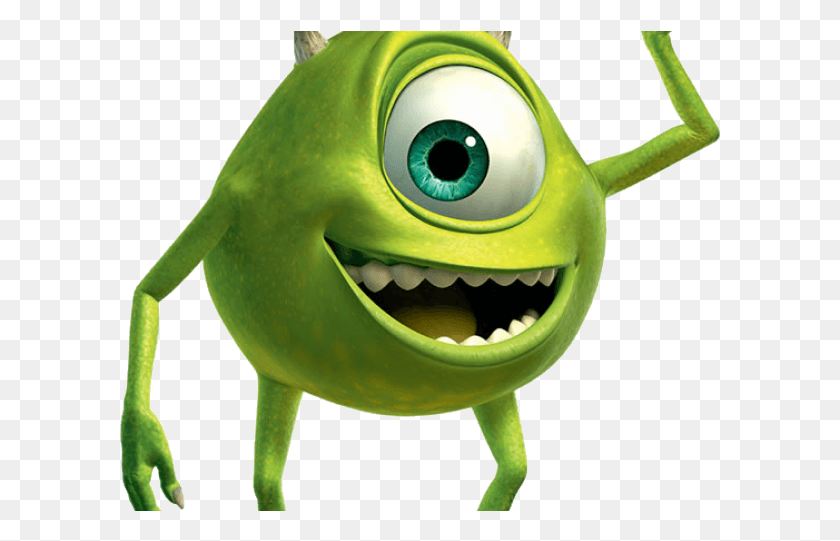 601x481 Monsters University Clipart Mike Wazowski Monsters Inc Mike, Toy, Green, Outdoors HD PNG Download