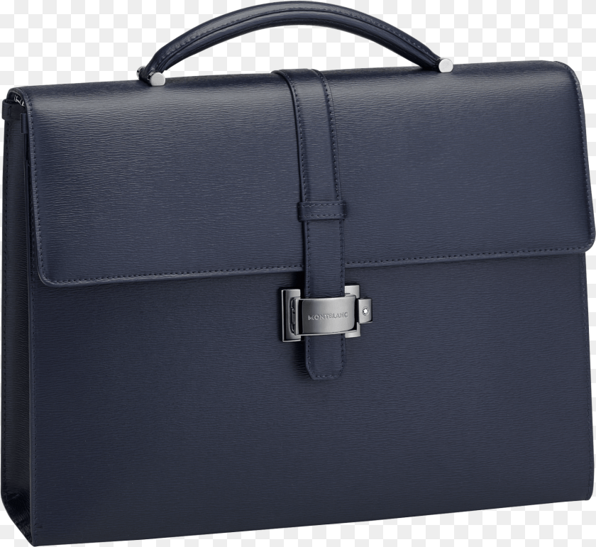 Mont Blanc Blue Briefcase, Bag, Accessories, Handbag Sticker PNG