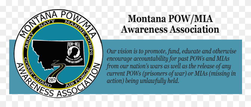 1041x401 La Segunda Anual De Pow Mia Bandera De Montana Powmia Awareness Association Png, Logotipo, Símbolo, Marca Registrada Hd Png