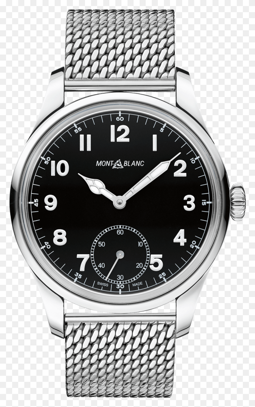 989x1627 Montblanc 1858 Manual Small Second Blue Dial Pilot Watch, Wristwatch, Clock Tower, Tower HD PNG Download