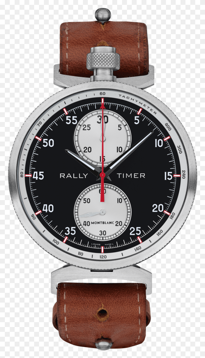 823x1485 Montblanc Timewalker Rally Timer Chronograph Limited Fossil Georgia Smoke Leather, Wristwatch, Gauge, Clock Tower HD PNG Download