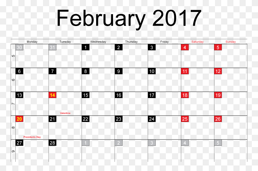 773x498 Month Of February Calendar Many Days In January 2018, Text, Scoreboard HD PNG Download