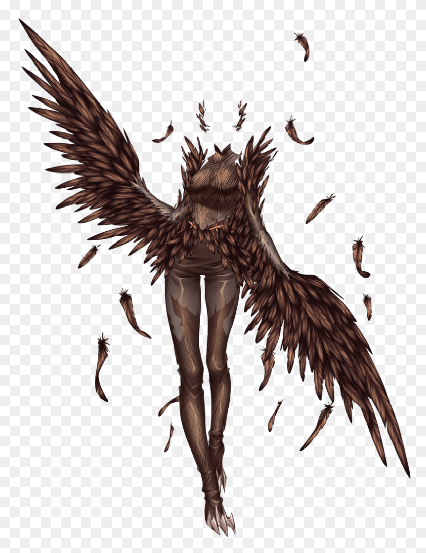 789x1042 Months Ago Twisted Harpy, Angel, Archangel HD PNG Download