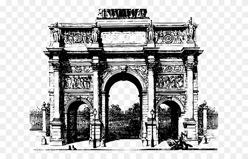 640x480 Monument Clipart Arc De Triomphe Arc De Triomphe Clip Art, Gray, World Of Warcraft HD PNG Download