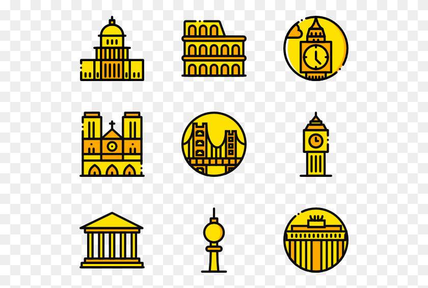 529x505 Monuments, Pac Man HD PNG Download