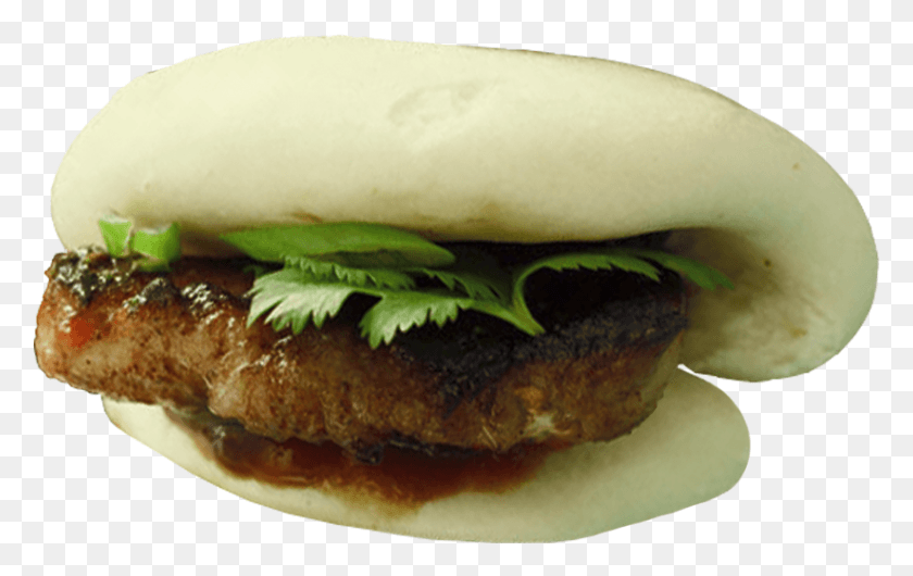 824x497 Moo Palo Bangkok Pork Belly Bun Fast Food, Burger, Food HD PNG Download