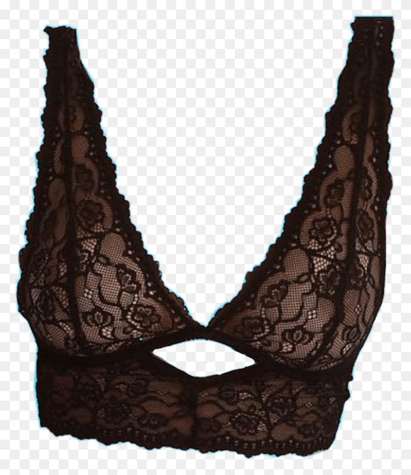 1024x1198 Moodboard Aesthetic Black Lace Bralette Niche Brassiere, Clothing, Apparel, Lingerie HD PNG Download