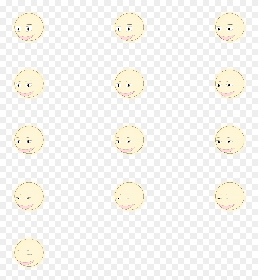 4583x5012 Moon Blinking 2 Spritesheet Circle, Text, Texture, Face HD PNG Download