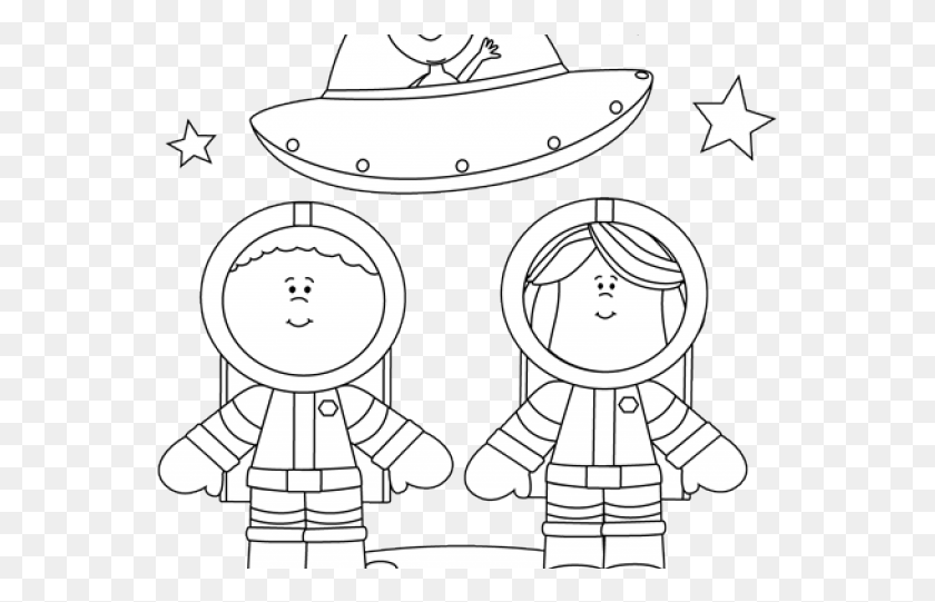 559x481 Moon Clipart Clip Art Astronauts Clipart Black And White, Clothing, Apparel, Hat HD PNG Download