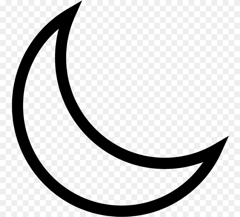 761x759 Moon Drawing With A Transparent Alchemy Moon Symbol, Gray Clipart PNG