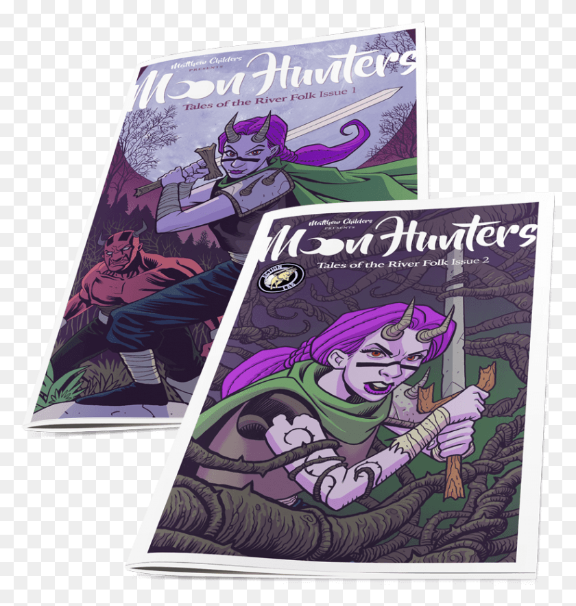 821x868 Moon Hunters Comic Comic Book, Person, Human, Book HD PNG Download