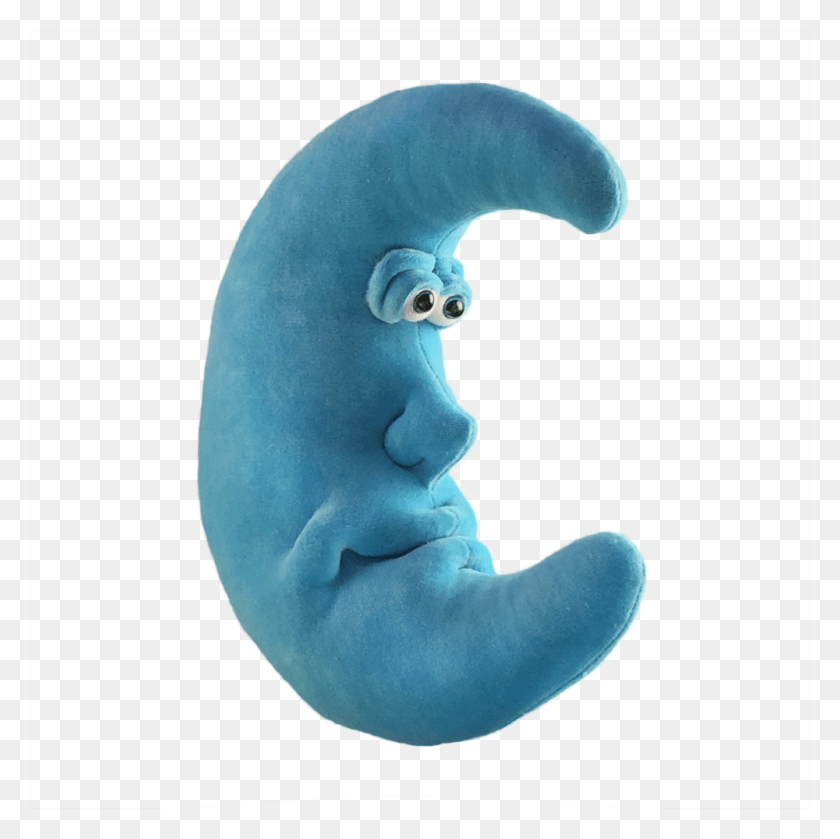 1000x1000 Moon Man Blue Mobile Decor Soft Sculpture Stuffed Toy, Cushion, Gemstone, Jewelry HD PNG Download