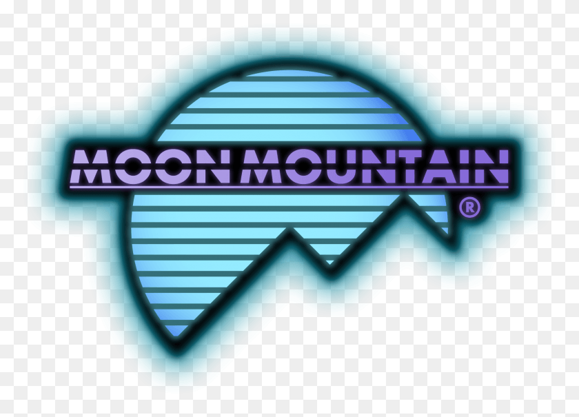 2005x1403 Moon Mountain Logo Moon Mountain Vapor Logo, Symbol, Trademark, Sunglasses HD PNG Download