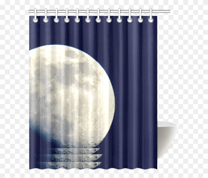 611x658 Moon Phase By Martina Webster Shower Curtain Curtain, Lamp, Shower Curtain HD PNG Download