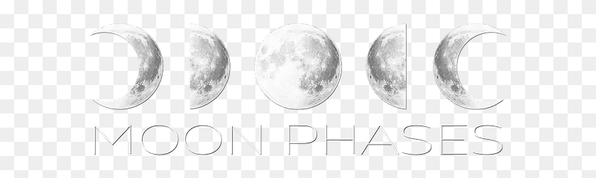 668x191 Moon Phases Productions Logo Moon, Nature, Outdoors, Outer Space HD PNG Download