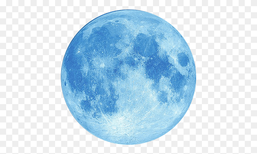 443x443 Descargar Png / Luna Azul, El Espacio Ultraterrestre, La Noche, La Astronomía Hd Png