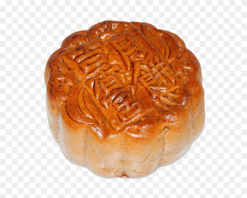 Mooncake With Inscription, Bread, Bun, Food, Dessert Clipart PNG