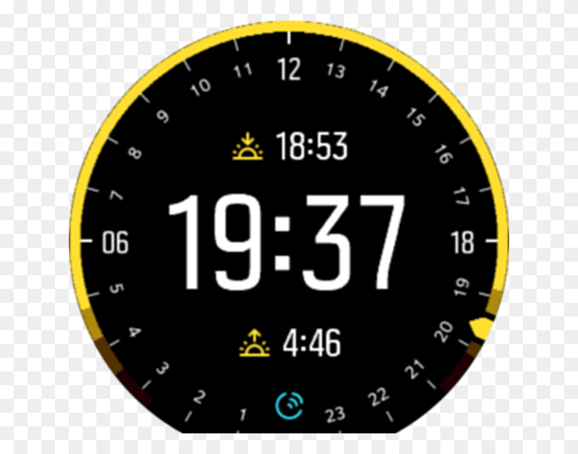 640x600 Moonphase Watchface Spartan Suunto 9 Watch Faces, Gauge, Compass, Tachometer HD PNG Download