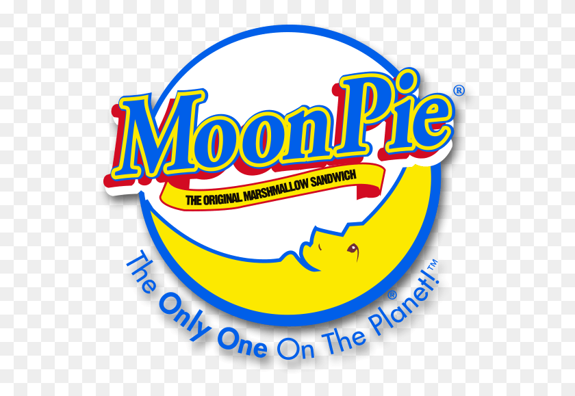 555x519 Descargar Png Moonpie Es Una Marca Registrada De Chattanooga Bakery Moon Pie, Texto, Logotipo, Símbolo Hd Png