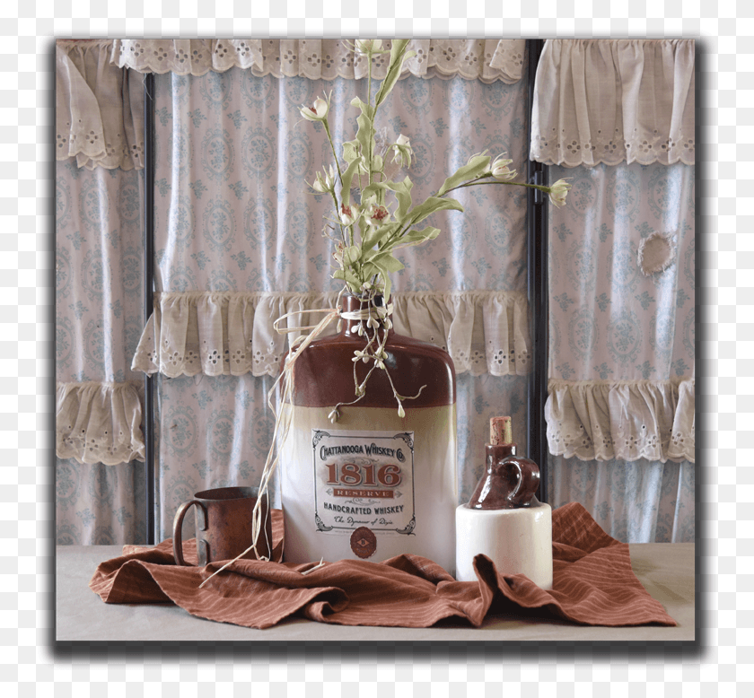 759x718 Moonshine Jug Table Centerpieces And Western Amp Vintage Window Covering, Home Decor, Liquor, Alcohol HD PNG Download