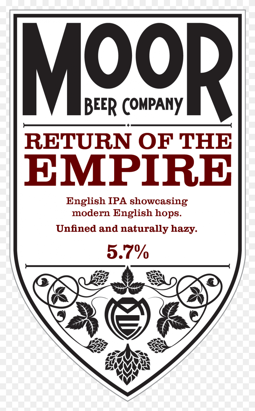 1075x1780 Descargar Png Moor Beer Return Of The Empire Moor Beer Company Logotipo, Texto, Cartel, Publicidad Hd Png