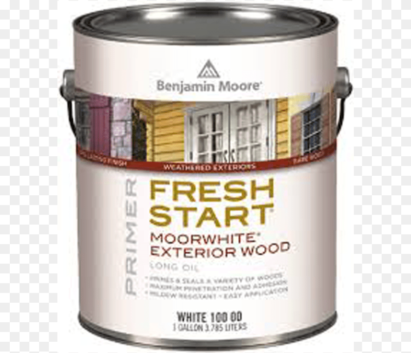 608x723 Moorwhite Exterior Wood Primer Primer Benjamin Moore Fresh Start Underbody, Paint Container, Can, Tin Clipart PNG