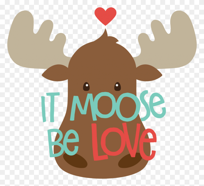 1024x928 Moose Be Love Cookie Cutter Sheyb Clip Freeuse Stock Moose Be Love, Mammal, Animal, Cattle HD PNG Download