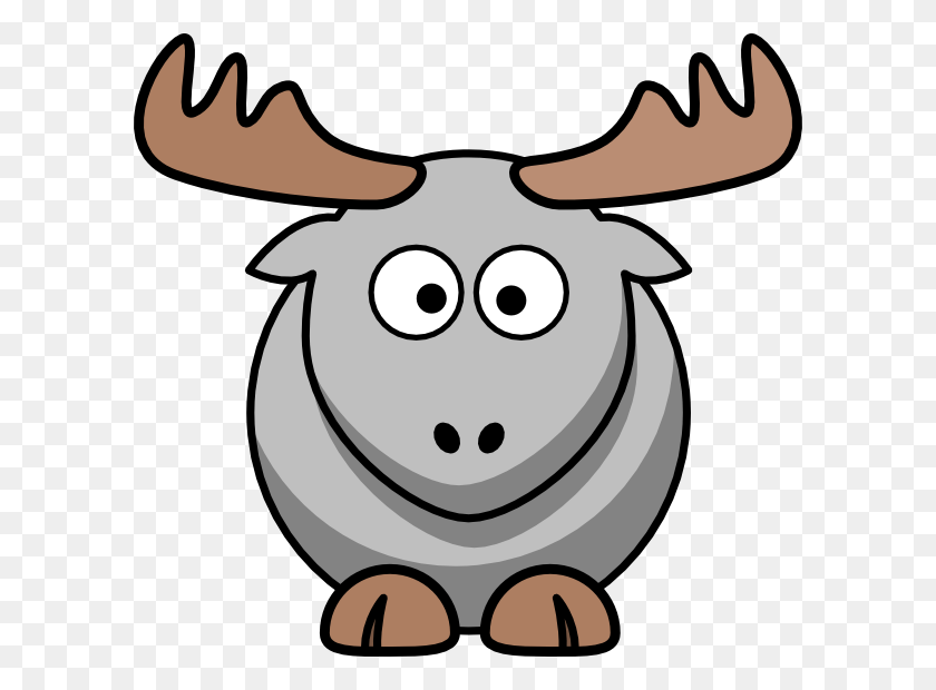 600x560 Moose Cartoon Cartoon Goat, Wildlife, Animal, Mammal HD PNG Download