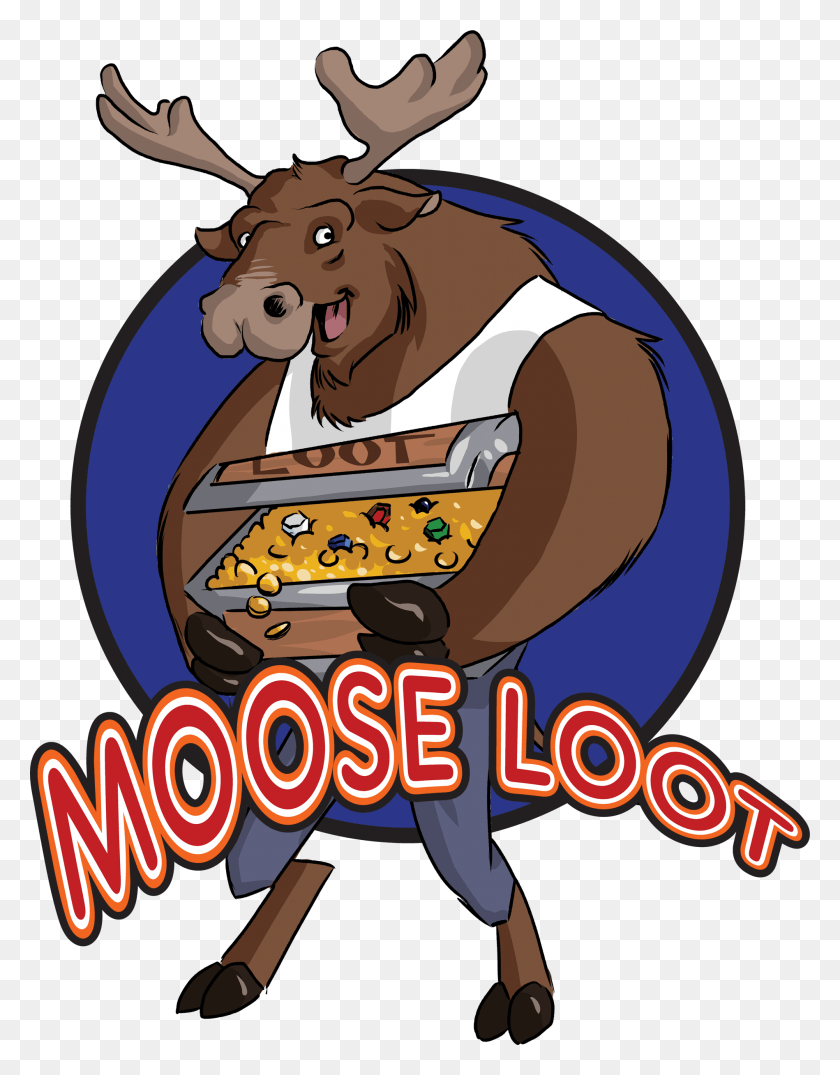 1898x2471 Moose Loot Cartoon, Animal, Mammal, Label HD PNG Download